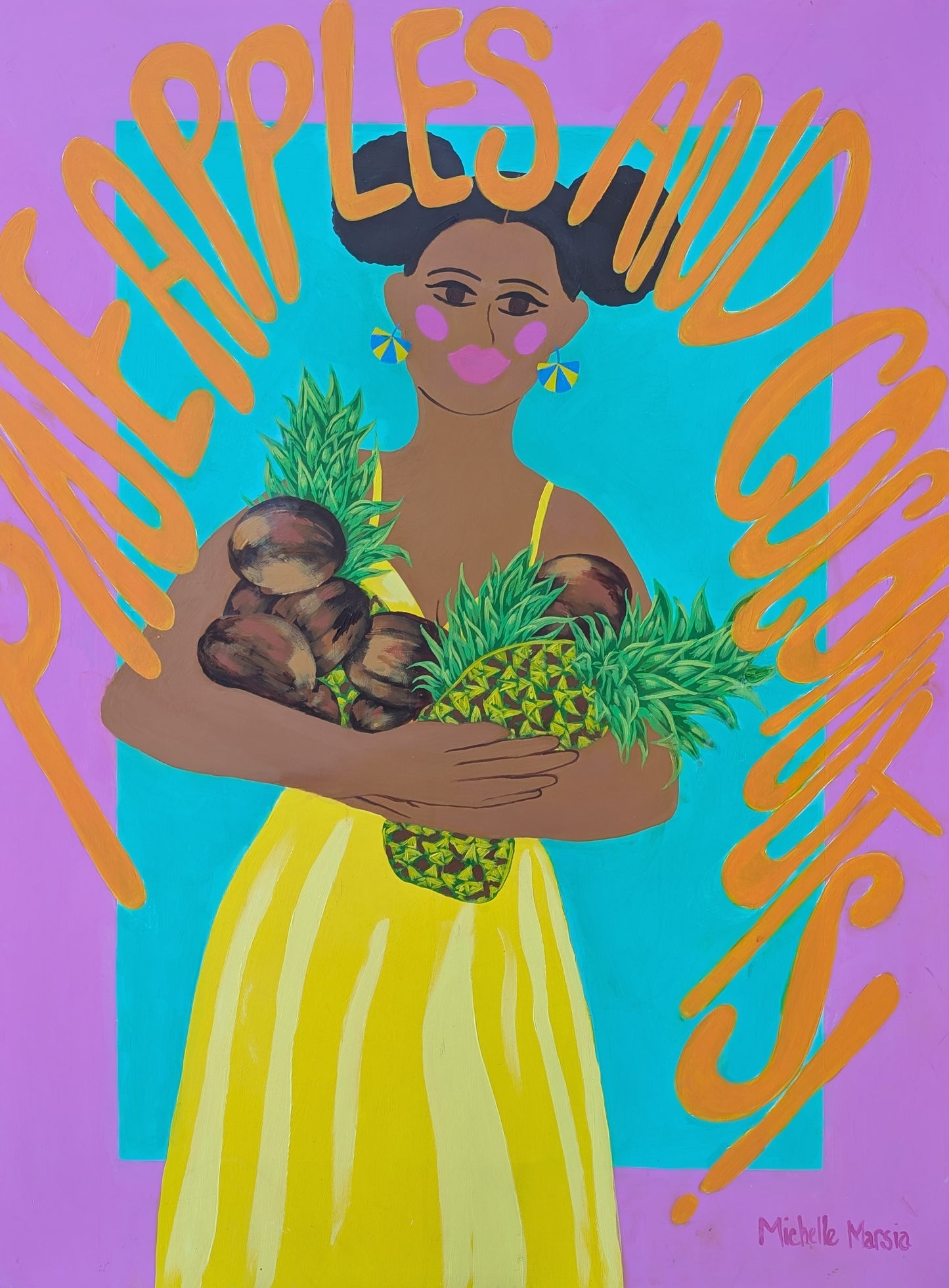 Pineapples and coconuts