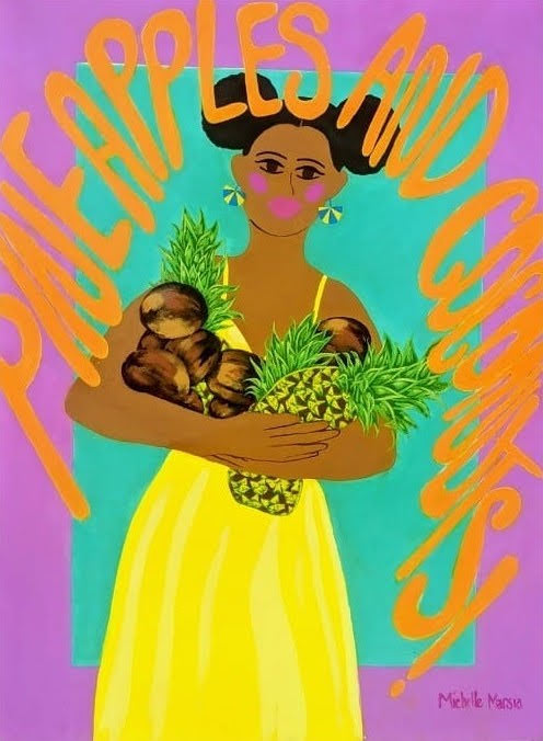 Pineapples and coconuts