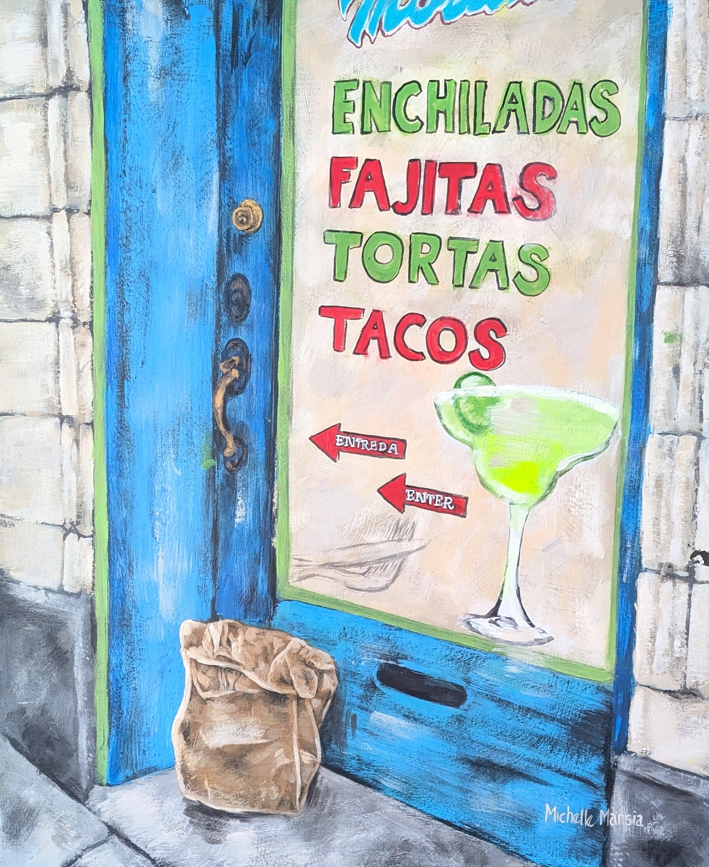 Original Painting of "Mexican restaurant"