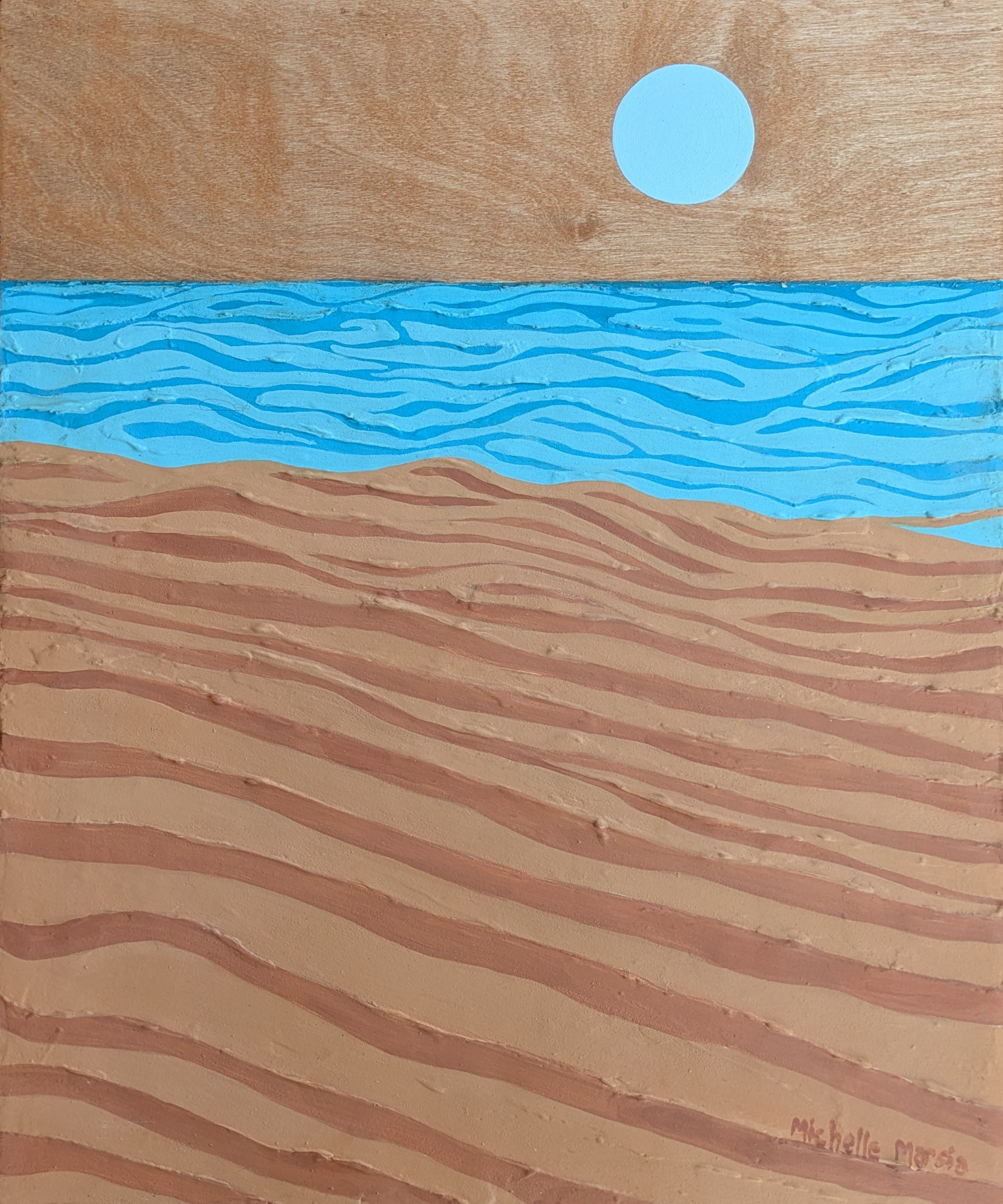 Sand, water, and moon 1